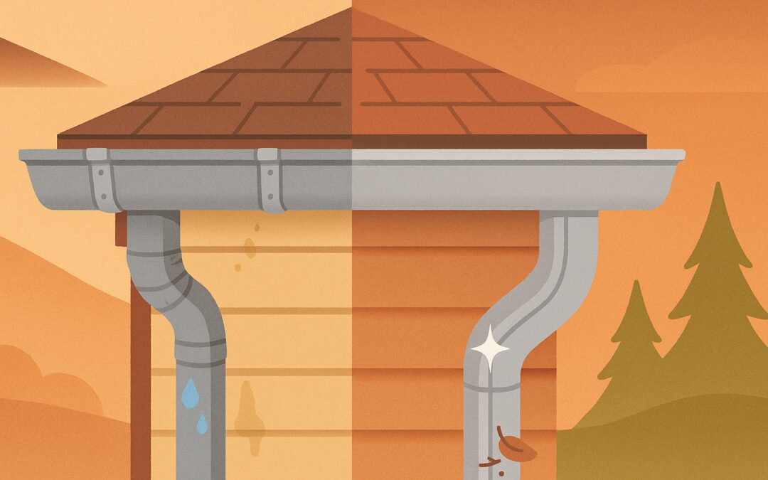 Brand new seamless gutters near me, vs sectional gutters