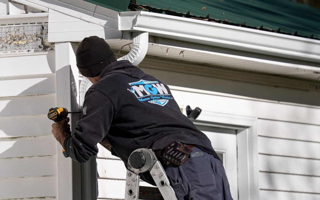 Downspout Placement in Maine: Stop Foundation Splashback and Driveway Ice